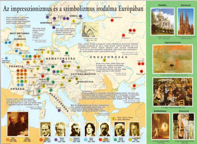 térkép_szimbolizmus, impresszionizmus